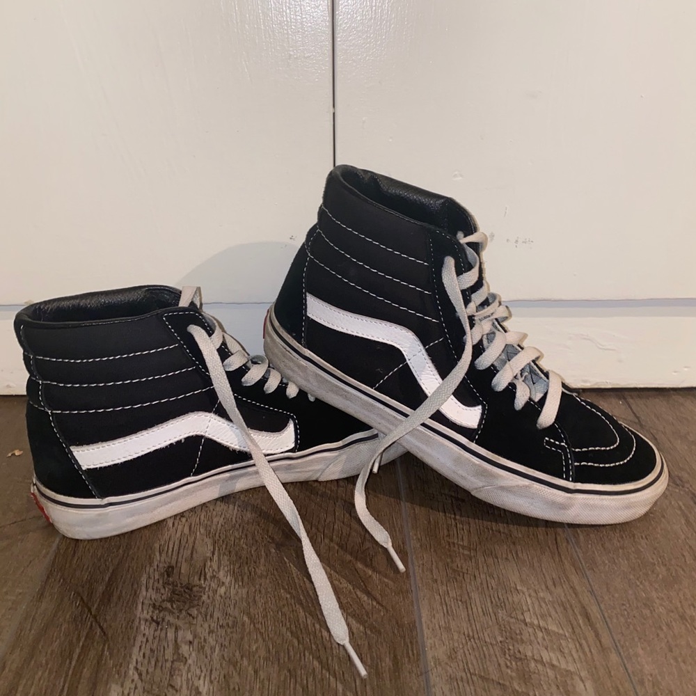 vans black high tops